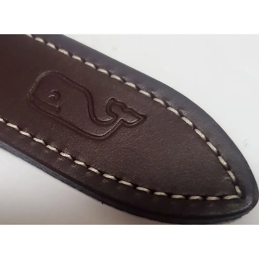 Vineyard Vines Belt 26 Little Red Truck Christmas Tree Yellow Print Snow Leather